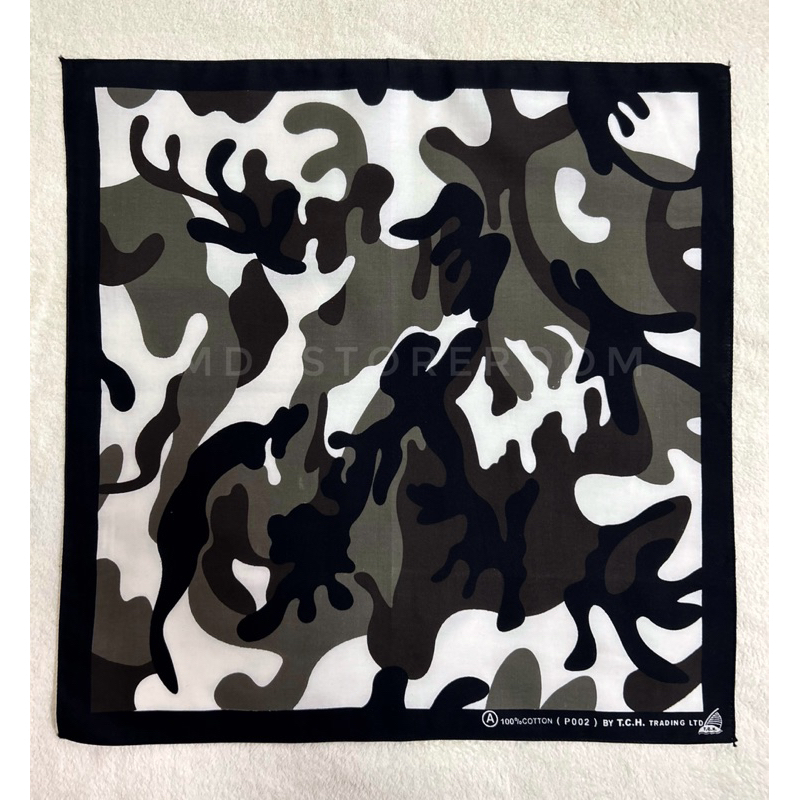 ผ้าลายทหาร ARMY Hanky ใช้โพกหัว ผูกปิดหน้าได้