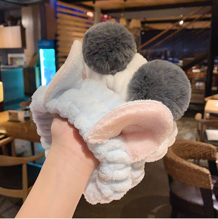 ผ้าโพกหัว ที่คาดผม แบบยืดหยุ่น กันลื่น สไตล์เกาหลี เครื่องประดับ สําหรับล้างหน้า