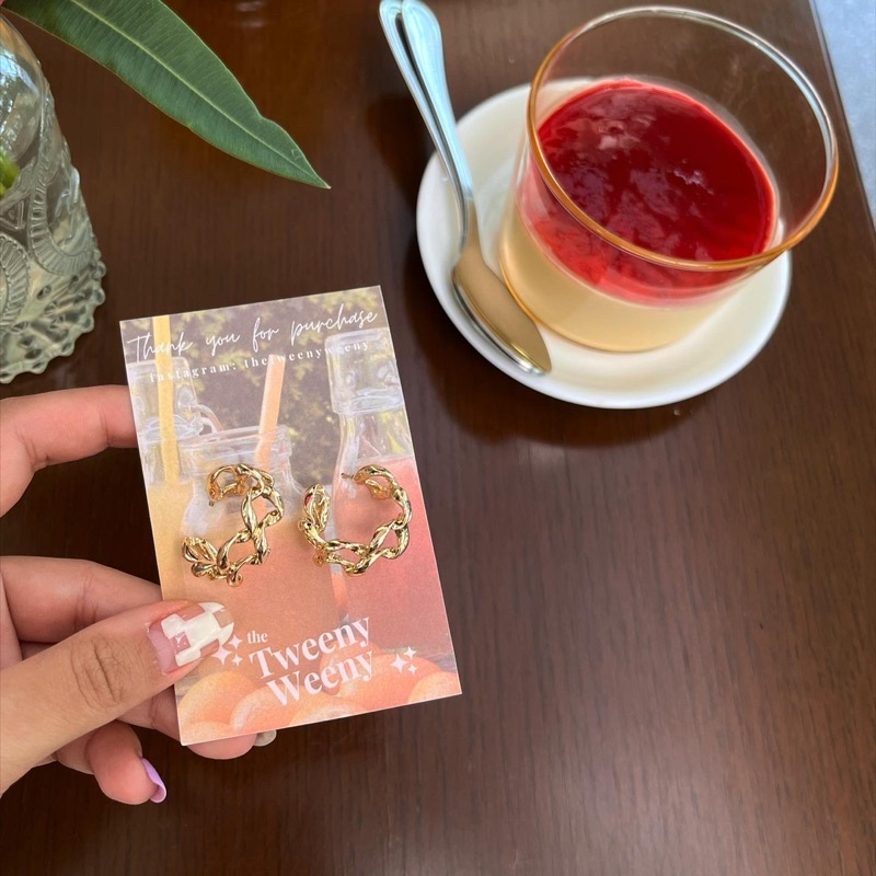 พร้อมส่ง Ramyeon earring ต่างหูเกลียวบะหมี่ ถ่ายจากสินค้าจริง