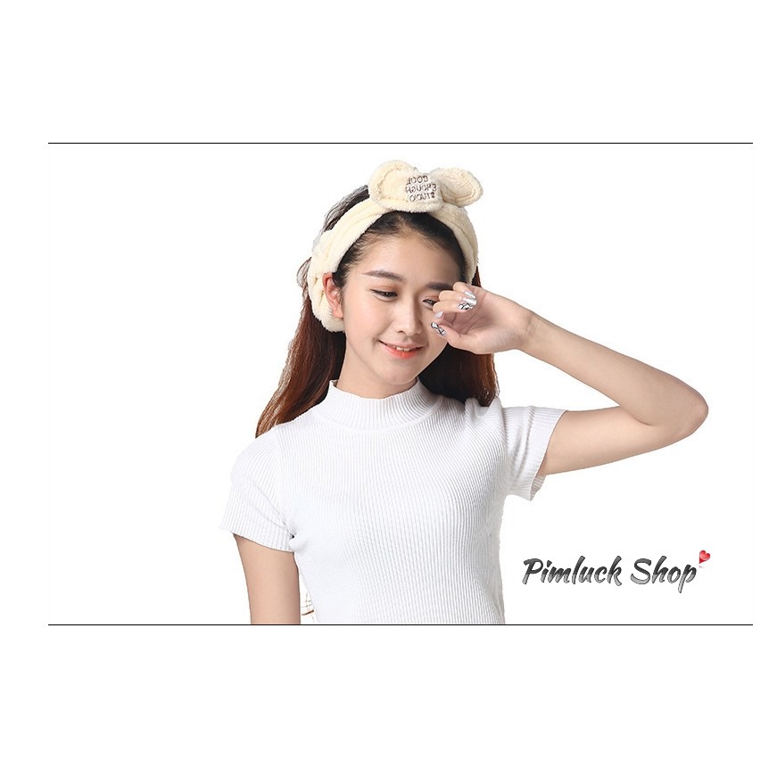 พร้อมส่ง ผ้าคาดผมหูกระต่าย หูกระต่ายแบบมัดเอง คาดผม