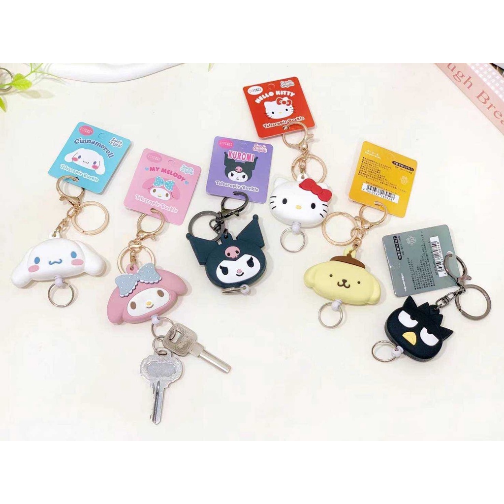 พร้อมส่ง   พวงกุญแจโยโย่ Sanrio น่ารักห้อยกระเป๋าได้ คล้องใส่บัตร ใส่กุญแจ