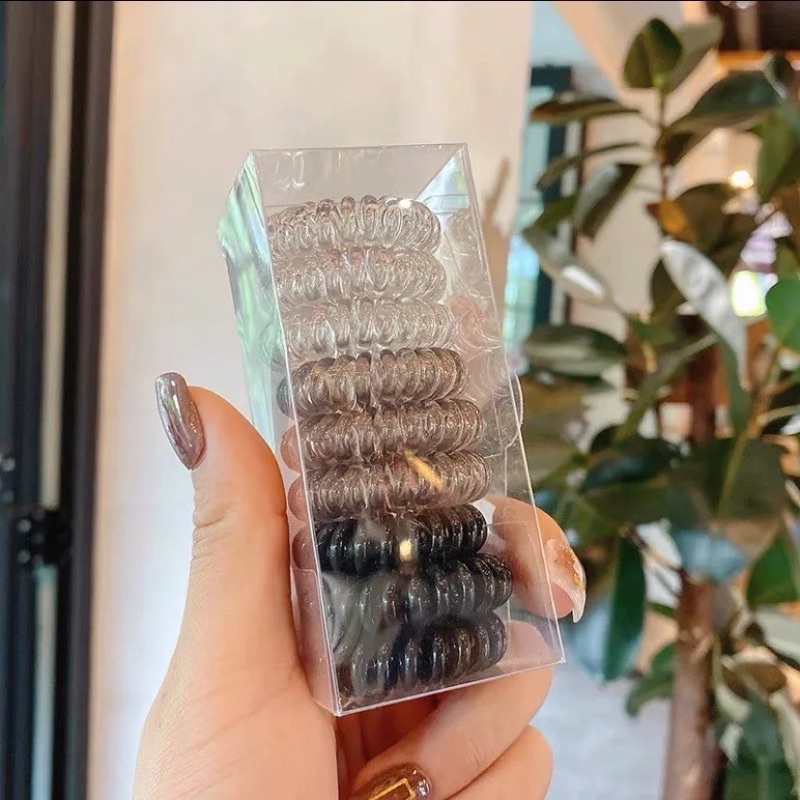 พร้อมส่ง  ยางมัดผม bobble (1กล่องมี9ชิ้น) ยางรัดผม ยางมัดผมไล่เฉด เซ็ตสุดคุ้ม