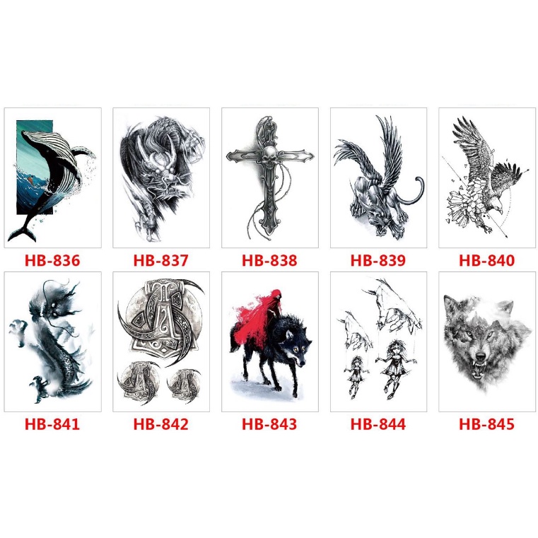 [พร้อมส่ง] สติกเกอร์รอยสักชั่วคราว ลายนกอินทรีย์ กันน้ํา สําหรับผู้ชาย และผู้หญิง