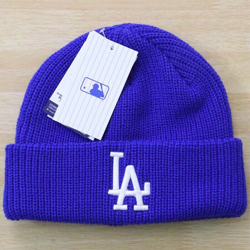 พร้อมส่ง! หมวกไหมพรม หมวกฮิบฮอบ NY  LA โลโก้ใหญ่ MLB