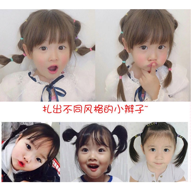 [พร้อมส่งจากไทย] ยางรัดผมสไตล์เกาหลีสำหรับผู้หญิง พร้อมซองใส่ แพ็ค 1000ชิ้น A036