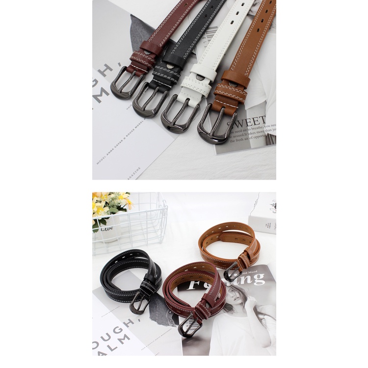 พร้อมส่งจ้า   เข็มขัดสตรี เข็มขัดผู้หญิง หนัง PU สวยๆๆ เก๋ๆๆ ใส่เท่ห์อย่าบอกใคร