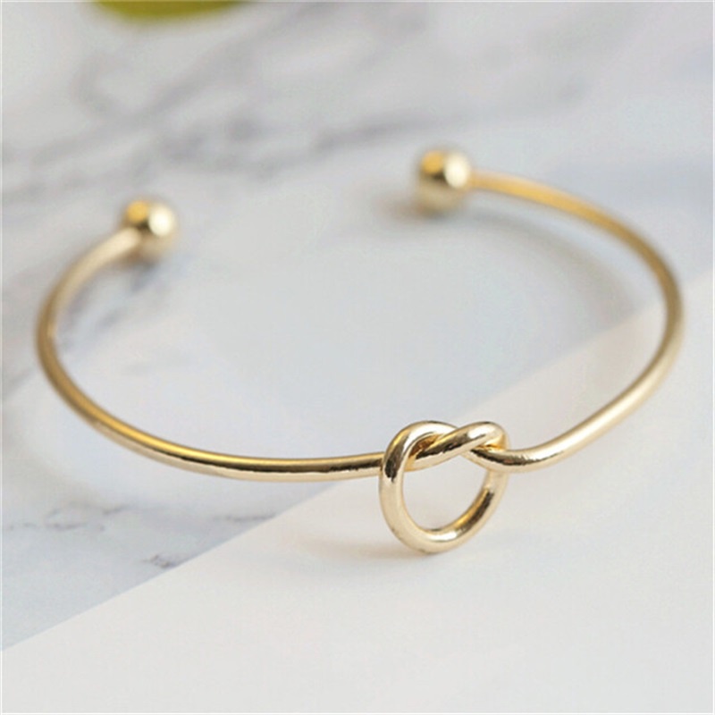 พร้อมส่งสร้อยข้อมือกําไลข้อมือโลหะสีโรสโกลด์สีเงินสีดําสไตล์ยุโรปอเมริกัน DIY