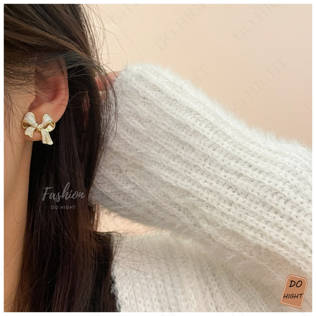 พร้อมส่ง⚡ มีเก็บเงินปลายทาง  ต่างหูแฟชั่น สไตล์เกาหลี (ราคาต่อ 1 คู่) : Do hight