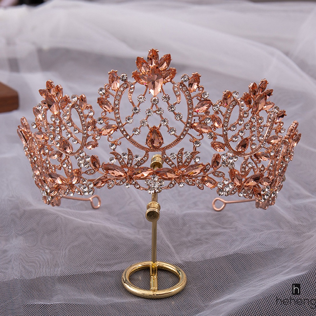 มงกุฎแต่งงาน Rhinestone และ Tiaras เครื่องแต่งกายอุปกรณ์ผมปาร์ตี้เจ้าหญิง Headbands สําหรับอุปกรณ์ผมสาว