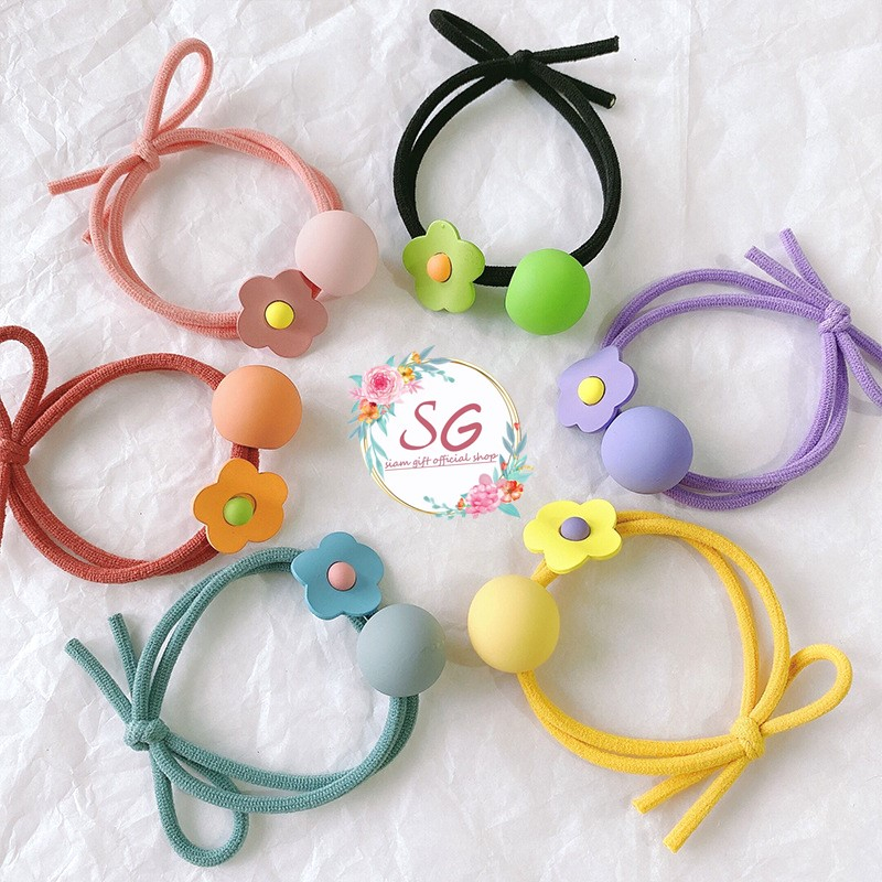 ยางรัดผมเด็ก สุ่มสี ยางรัดผม ราคา/1 เส้น