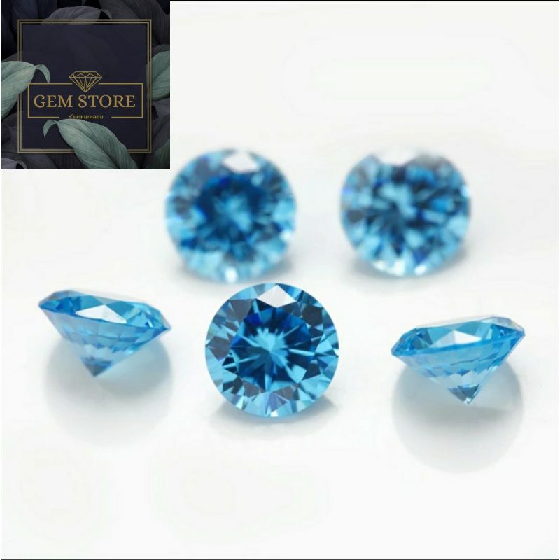 ร้านขายพลอย!!เพชรรัสเซียสีCZ Size 1.75mm เกรดสวยเลี่ยมเพชร 50เม็ด cubic zirconia size 1.75mm EXCELLENT GRADE DIAMOND CUT