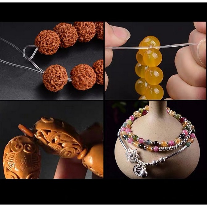 ลวดยางยืดสําหรับทําเครื่องประดับ DIY 1 ม้วน