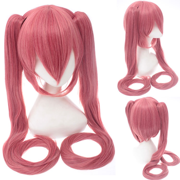 วิกผมยาว คอสเพลย์ Hatsune Miku ซากุระ สีสันสดใส สไตล์ญี่ปุ่น
