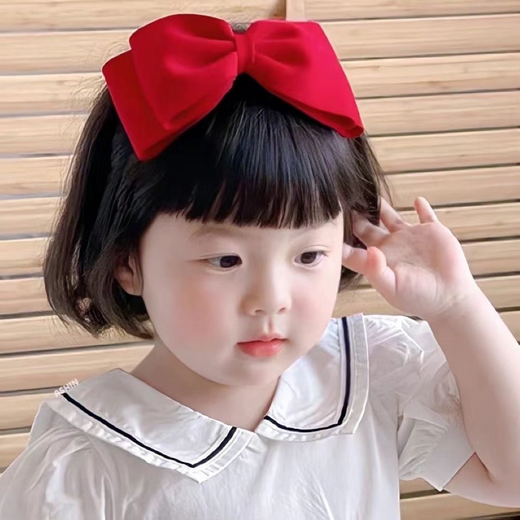 วิกผมเด็ก ผมสั้นฟู วิกผมเด็กผู้ชาย เวอร์ชั่นเกาหลี Qi Liuhai BOBO วิกผมสั้นตรง แบบเต็ม