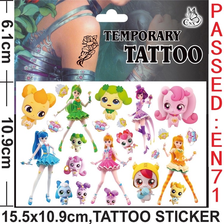 สติกเกอร์รอยสัก ลายการ์ตูน Sanrio น่ารัก สําหรับเด็ก