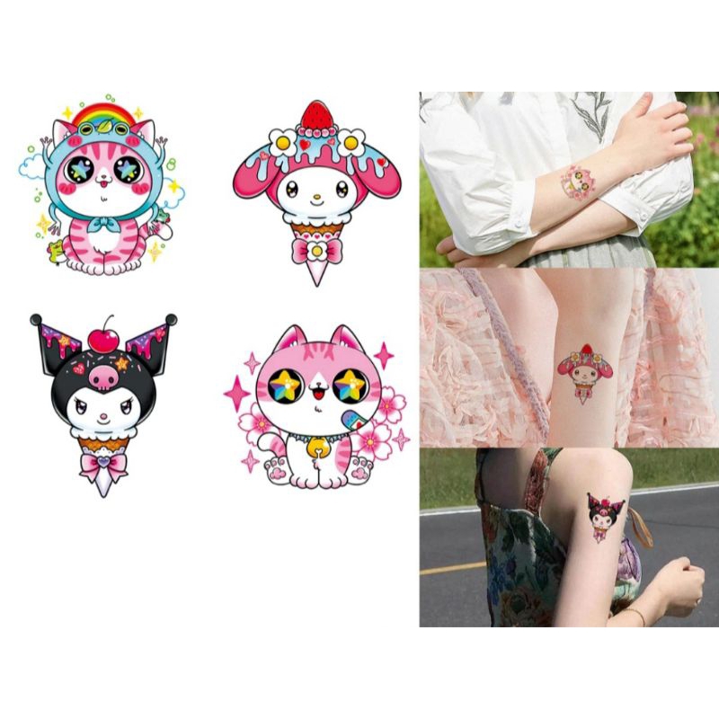 สติ๊กเกอร์รอยสัก แทททู Tattoo Sticker รอยสักชั่วคราว