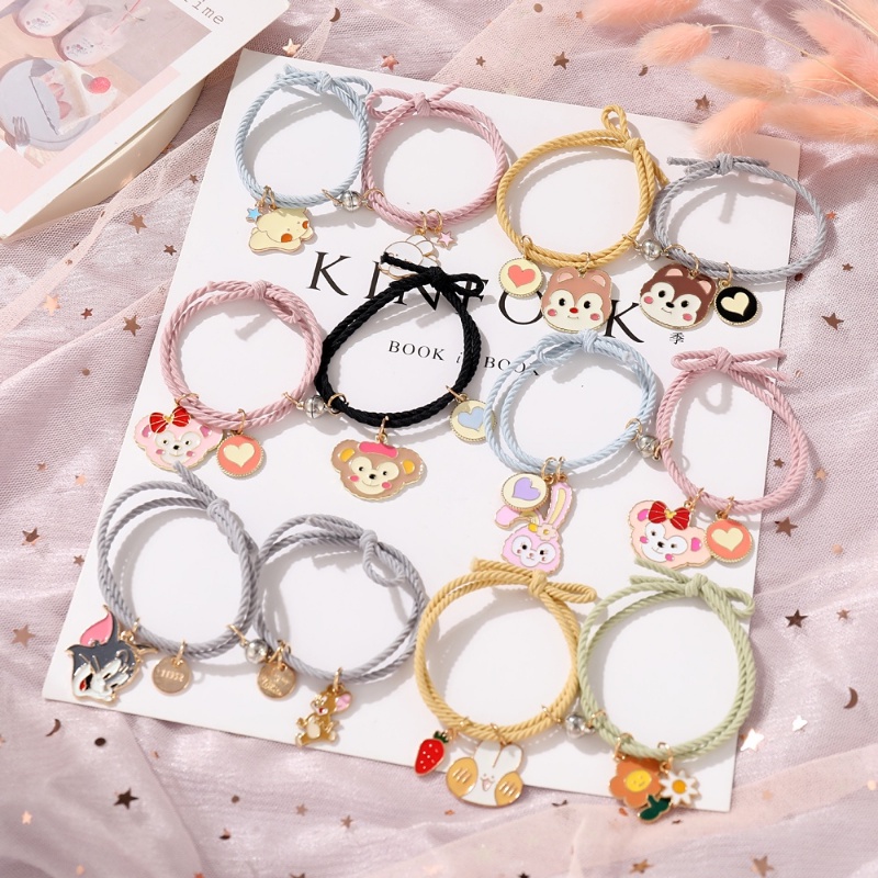 สร้อยข้อมือ โลหะผสมอลูมิเนียม ลายการ์ตูน Sanrio Kuromi My Melody StellaLou แฟชั่นคู่รัก สําหรับเด็กผู้หญิง