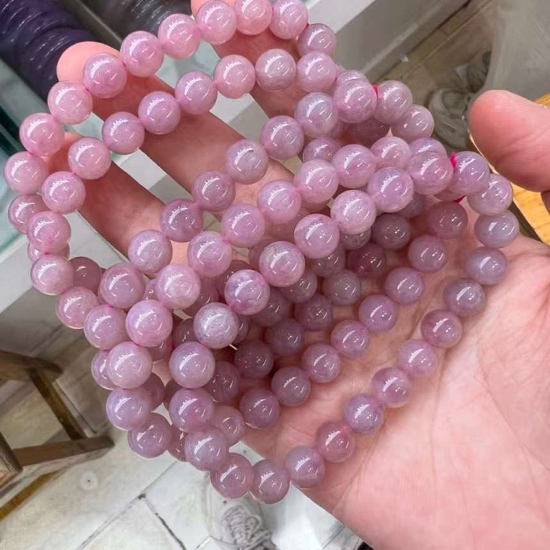สร้อยข้อมือควอตซ์ ลาเวนเดอร์ โรสธรรมชาติ