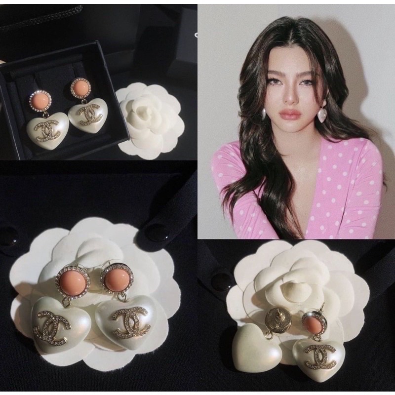 สร้อยคอ ต่างหู ᴄʜᴀɴᴇʟ ไข่มุกงานแพง คุณภาพดีเกินราคาค่ะ(สินค้าพร้อมส่ง)