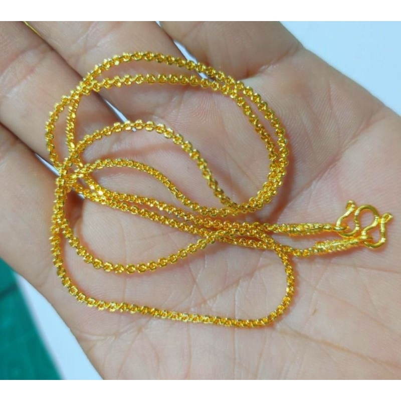 สร้อยคอทองหุ้ม100%ลายคชกิต หนักประมาณ2สลึง1,2และ3บาท❤️‍ ฟรีแถมตะขอ งานคุณภาพสีเหมือนจริง