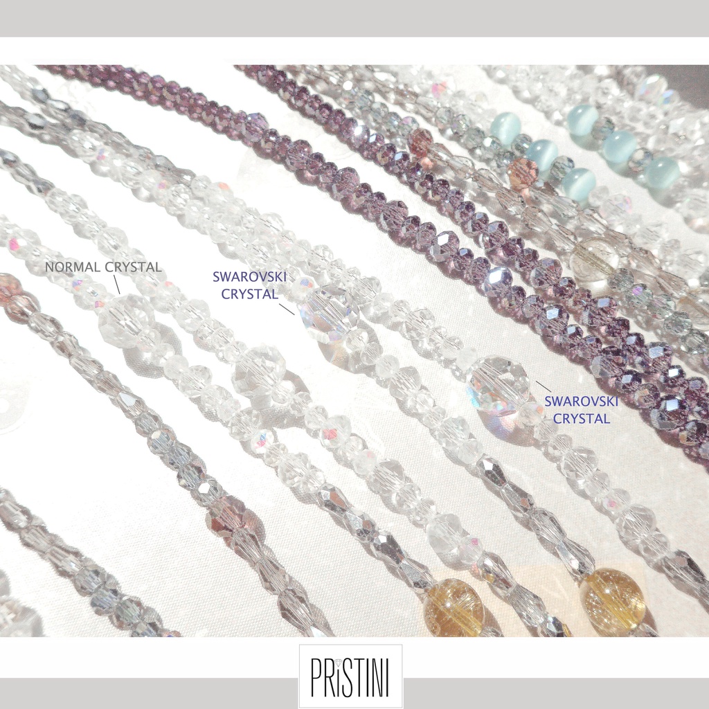 สายคล้องแมสSwarovski และแว่น คริสตัล
