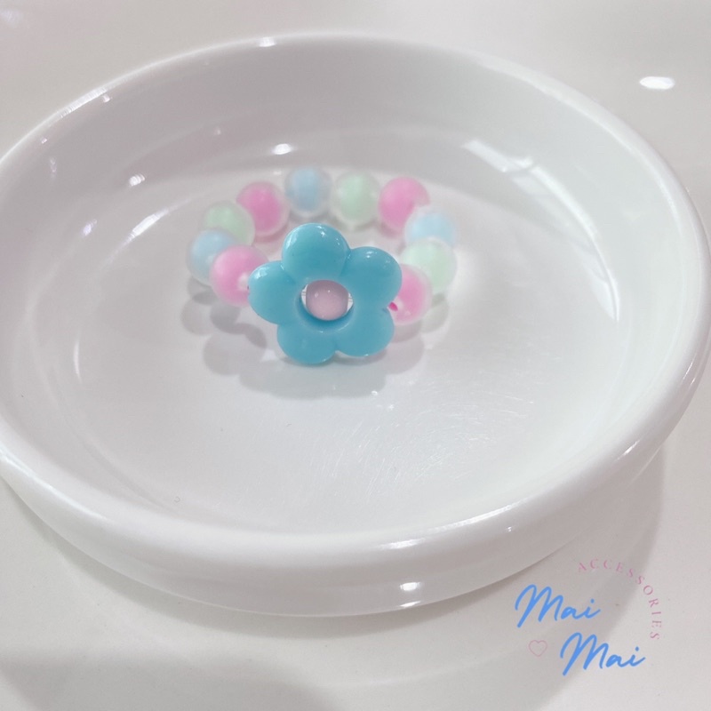 สายรัดเข็มขัด  ดอกไม้สีสันสดใส