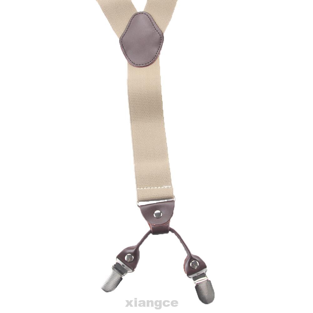 สายเอี๊ยมหนังแบบพกพาสําหรับผู้ชาย Suspenders