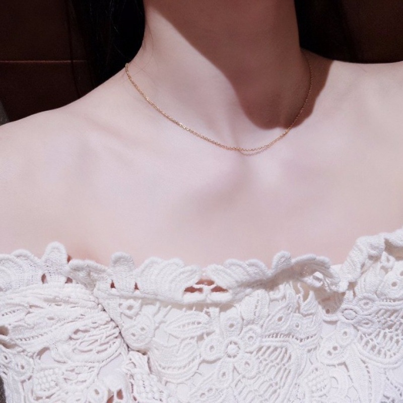 สายโซ่เหล็กไทเทเนียม รูปตัว O แบบบาง ไม่ซีดจาง