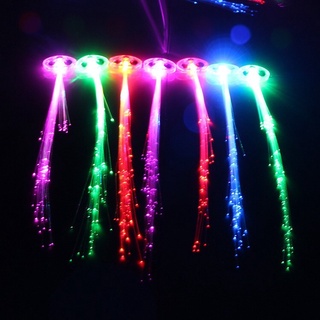 (ส่งจากไทย) กิ๊บเปียติดผม ไฟเบอร์ออปติก มีไฟ LED สําหรับตกแต่งปาร์ตี้ ฮาโลวีนA129