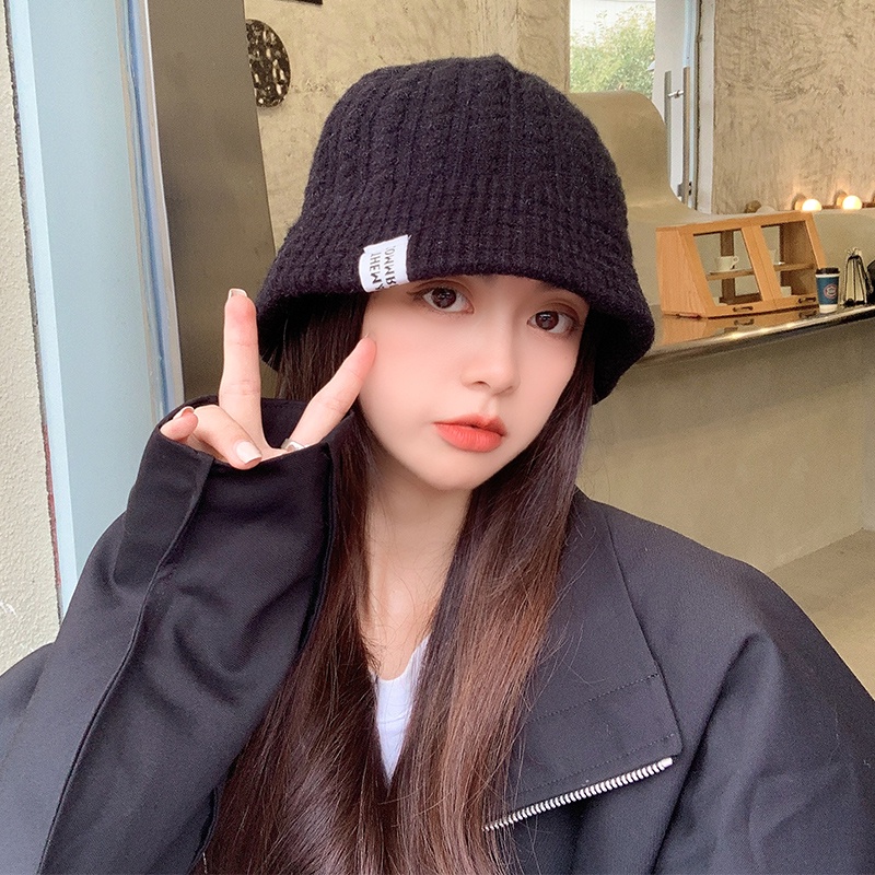 หมวก ผ้าวูล ให้ความอบอุ่น แฟชั่นฤดูใบไม้ร่วง และฤดูหนาว สไตล์เกาหลี สําหรับผู้ชาย