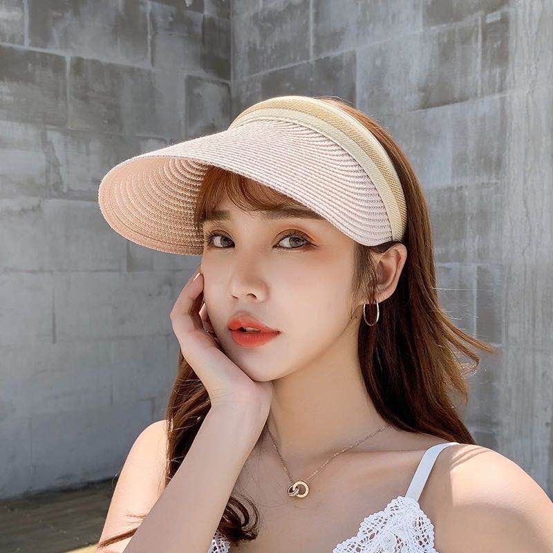 หมวกกันแดด UV หมวกกันแดดหญิงแฟชั่น เป็นแบบหมวกครึ่งใบมีทั้งของเด็กและผู้ใหญ่