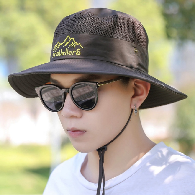 หมวกบักเก็ต เดินป่า ใส่ได้ทั้งผู้หญิงผู้ชาย ใส่ได้2ด้าน มีสายคล้