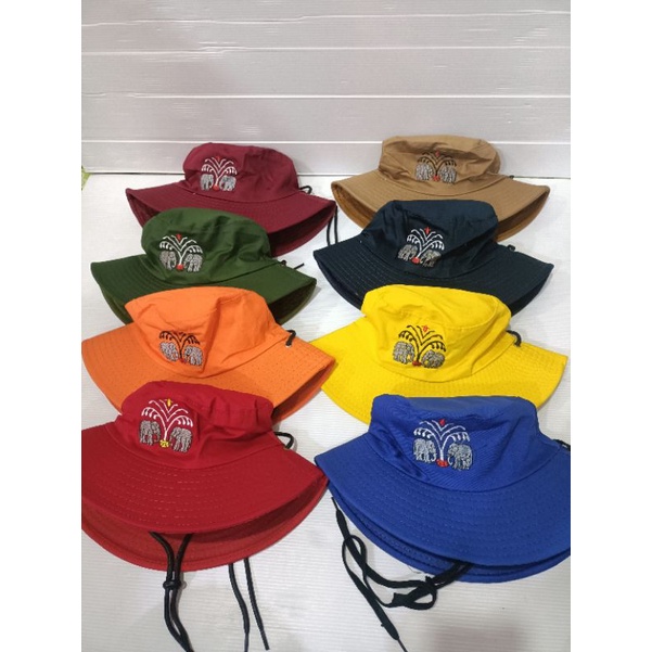 หมวกบัคเก็ต หมวกกันแดด แฟชั่น มี 8สี 2 แบบ/สายปรับขนาดได้ มีสินค้าพร้อม