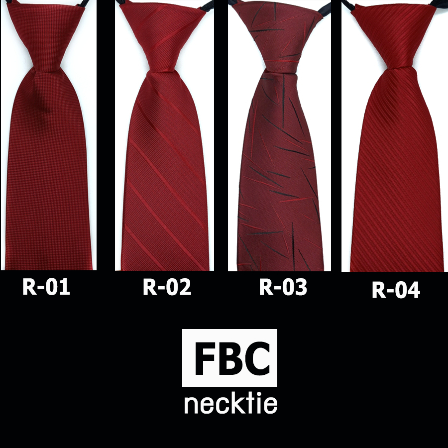 หลากสี 19 แบบเนคไทสำเร็จรูป ไม่ต้องผูก แบบซิป Men Zipper Tie Lazy Ties Fashion (FBC BRAND)ทันสมัย เรียบหรู มีสไตล์