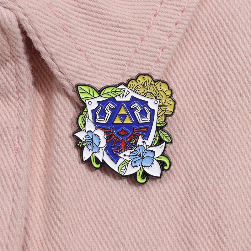 เข็มกลัด รูป Legend of Zelda Enamel ของที่ระลึกเกม เข็มกลัดปกเสื้อ สําหรับเพื่อน