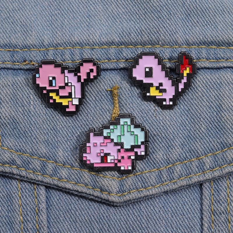เข็มกลัด รูปการ์ตูน Pokemon Enamel Pins Elf Pocket Monster Pikachu เครื่องประดับ สําหรับเพื่อน