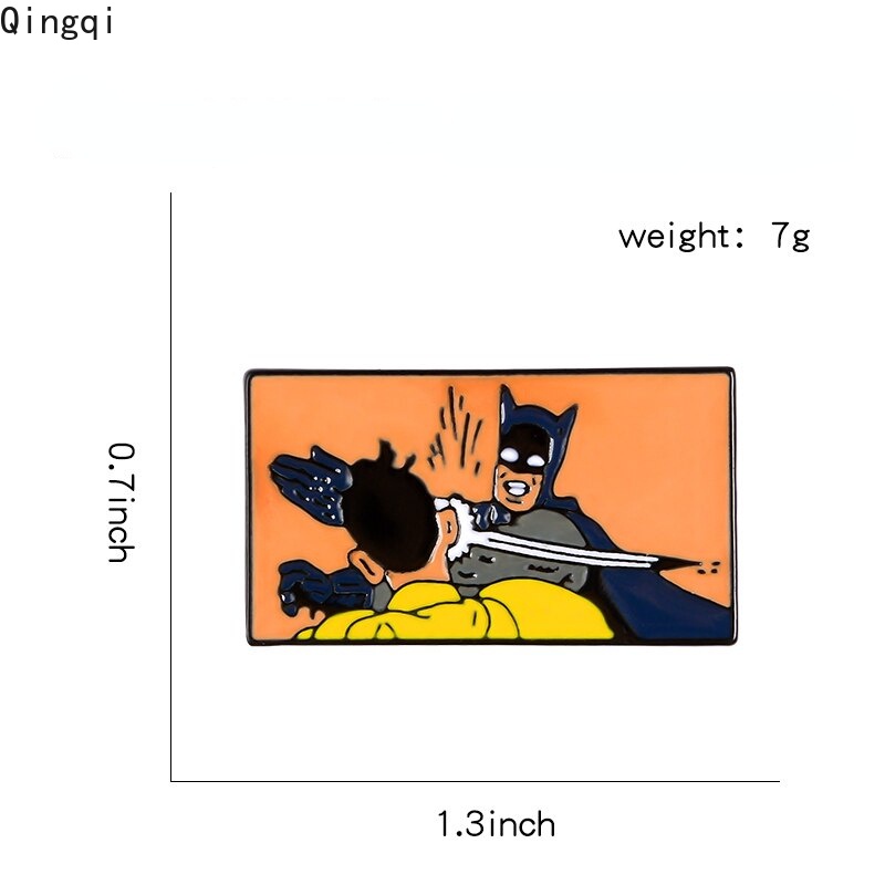 เข็มกลัด รูปการ์ตูนค้างคาว อัศวิน Dark Knight Zorro เหมาะกับของขวัญ สําหรับเพื่อน