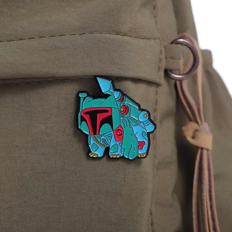 เข็มกลัด รูปการ์ตูนโปเกม่อน Bulbasaur Pin Star Wars Boba Fett Mix and Match เครื่องประดับ สําหรับเพื่อน