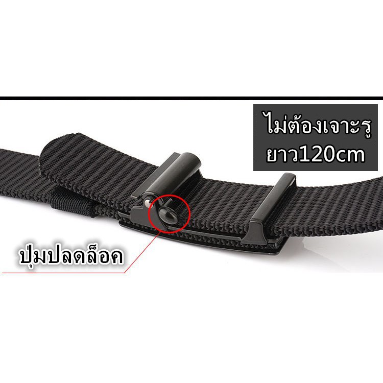 เข็มขัด ผ้าไนลอนแท้(แข็งแรงกว่าแบบผ้าธรรมดา10เท่า) หัวเข็มขัดแบบล็อคอัตโนมัติ ทนทาน Belt