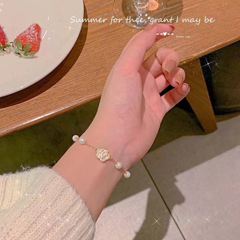 เครื่องประดับ สร้อยคอ สร้อยข้อมือ ประดับไข่มุก คุณภาพสูง แฟชั่นเกาหลี สําหรับผู้หญิง