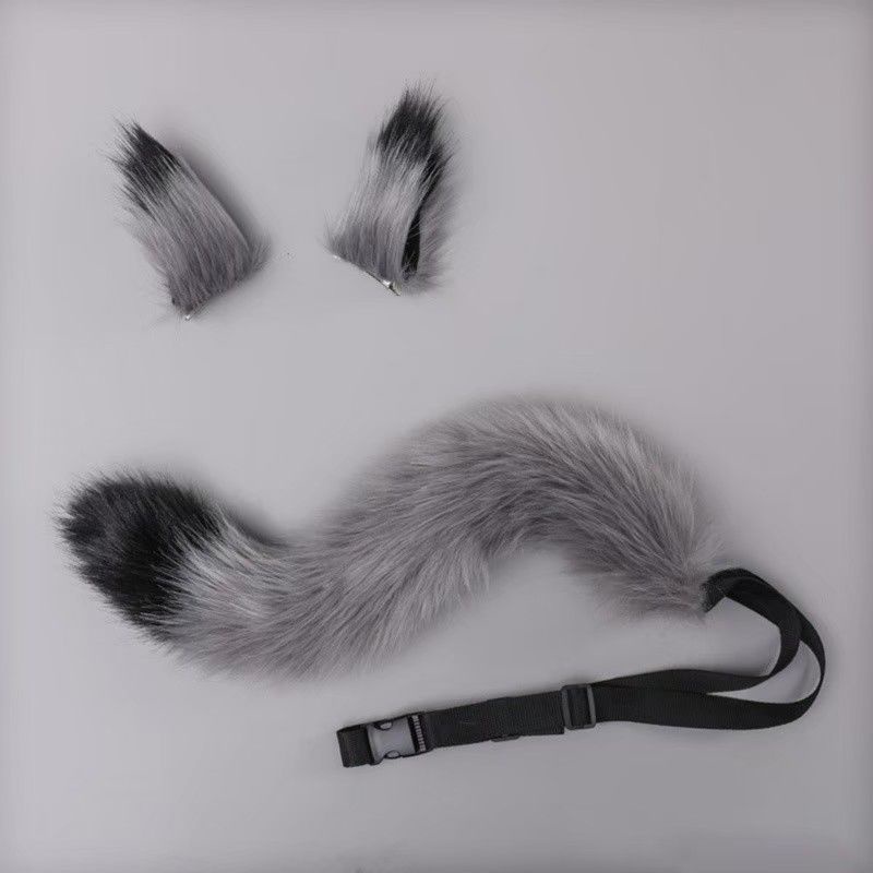 เซ็ทแมวขนฟู กิ้บหูแมว หางเข็มกลัด/ริบบิ้นมัดเอวในตัว [พร้อมส่ง] มีสีเยอะกว่าที่ลงไว้