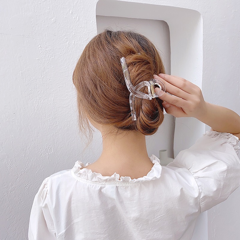 เสื้อผ้าแฟชั่นเกาหลีข้ามโค้งสีเหลืองอำพันคว้าผมผม