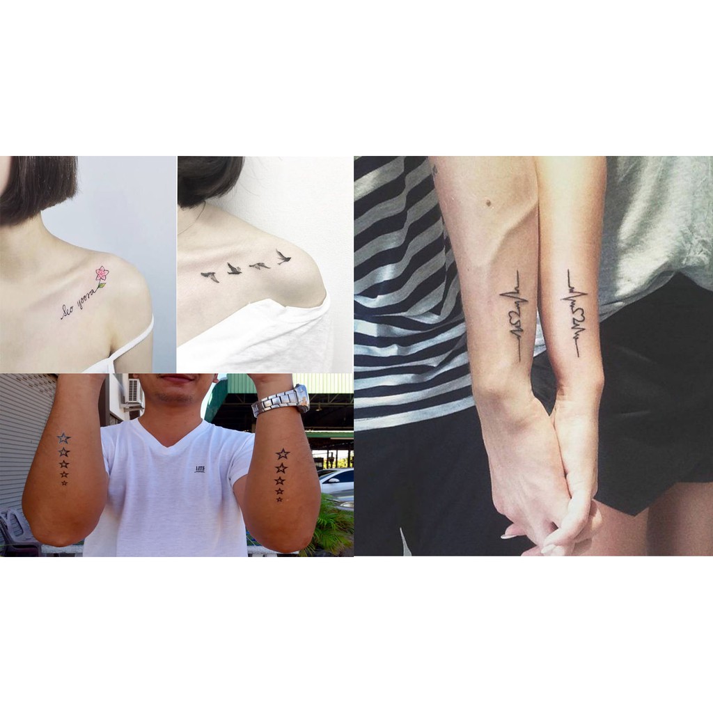 แทททู แทททูกันน้ำ Tattoo รอยสัก สติกเกอร์ลายสัก แทททูมินิมอล น่ารัก
