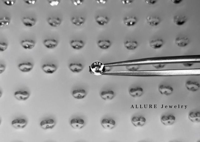 แป้นต่างหู เงินแท้ 925 ตอก925 ราคา 8 บาท/คู่ Allure Jewelry