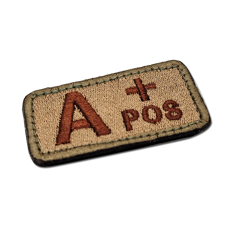 แผ่นป้ายปักโคลน AB O AB Pos Neg สําหรับติดหมวกกันน็อค