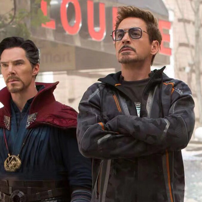 แว่นตากันแดด ทรงสี่เหลี่ยม ลาย Avengers Tony Stark Flight สไตล์ไอรอนแมน สําหรับผู้ชาย 3