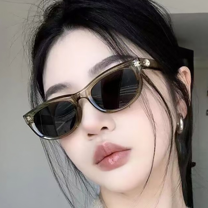 แว่นตากันแดด ป้องกันแดด ทรงหลายเหลี่ยม แฟชั่นสําหรับผู้หญิง และผู้ชาย
