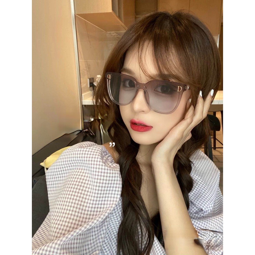 แว่นตากันแดด เลนส์ทรงสี่เหลี่ยม ขนาดใหญ่ สำหรับสตรี