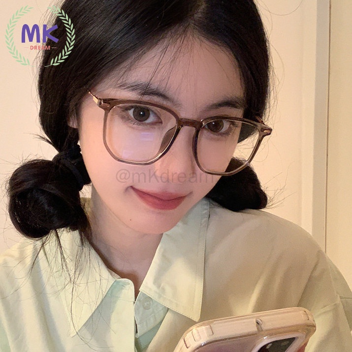 แว่นตาสายตาสั้น 0 ถึง -600 กรอบวงรี แฟชั่นแว่นตาป้องกันแสงสีฟ้า แว่นตาผู้หญิง ผู้ชาย แว่นตา