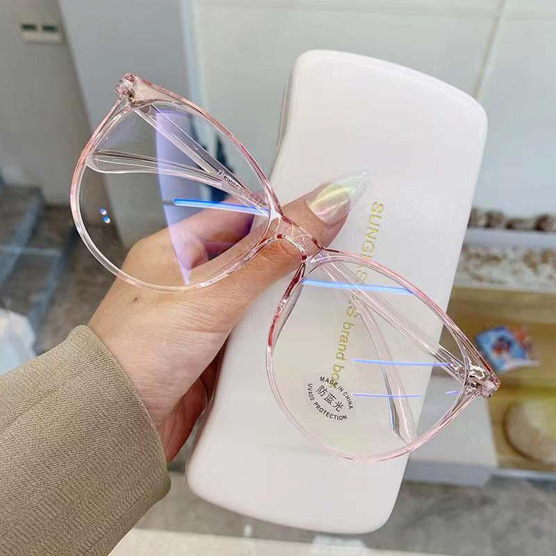 แว่นตาสายตาสั้น แว่นตากรองแสงสีฟ้า -75°~-475° ป้องกันรังสียูวี สำหรับผู้หญิง TX-085